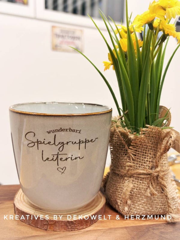 Kaffeebecher „Spielgruppenleiterin“