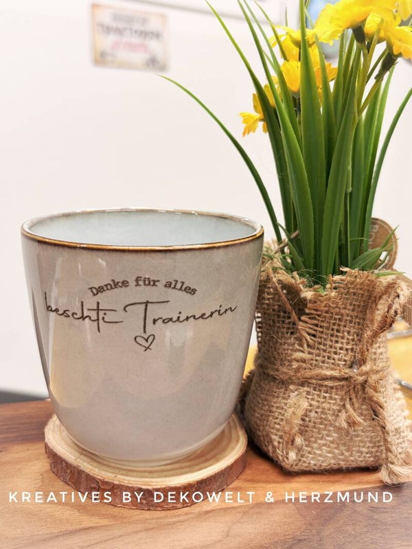 Kaffeebecher „Trainerin“