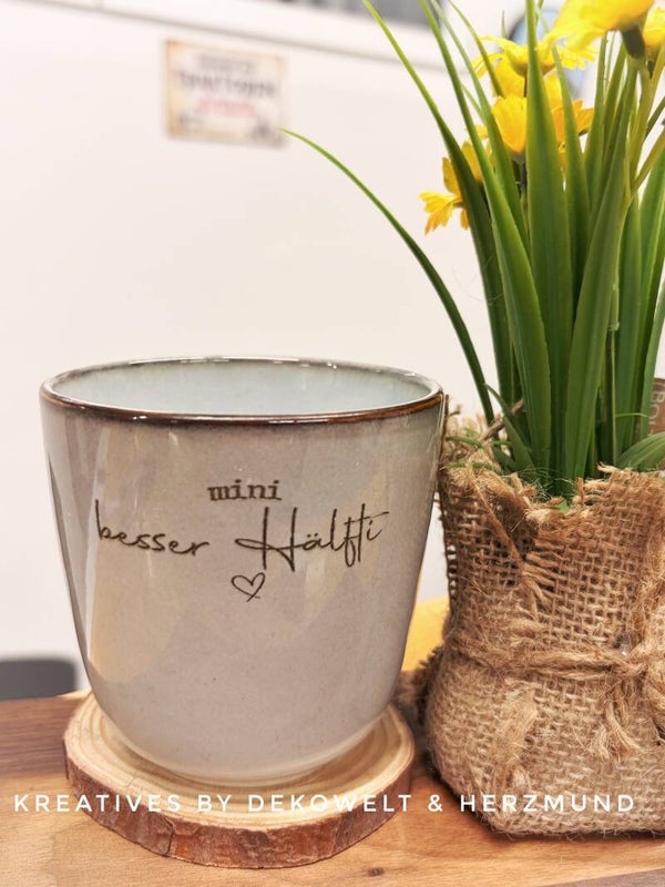 Kaffeebecher „besseri Hälfti“