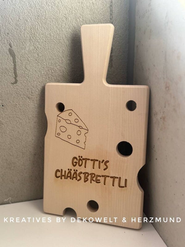 Käsebrett mit Gravur
