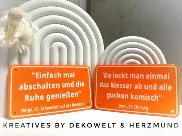 Lustige Sprüche-Schilder