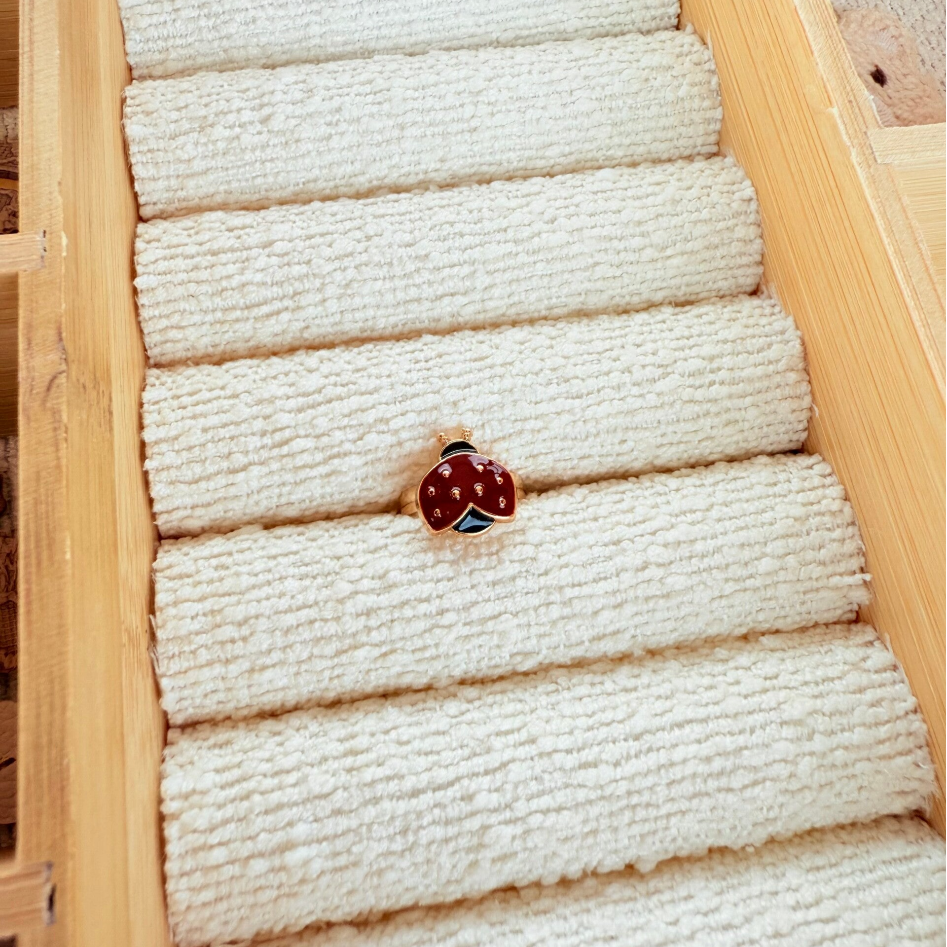 Lieveheersbeestje ring