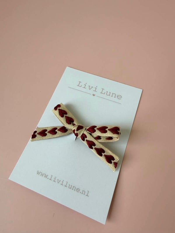Hartjes strik rood