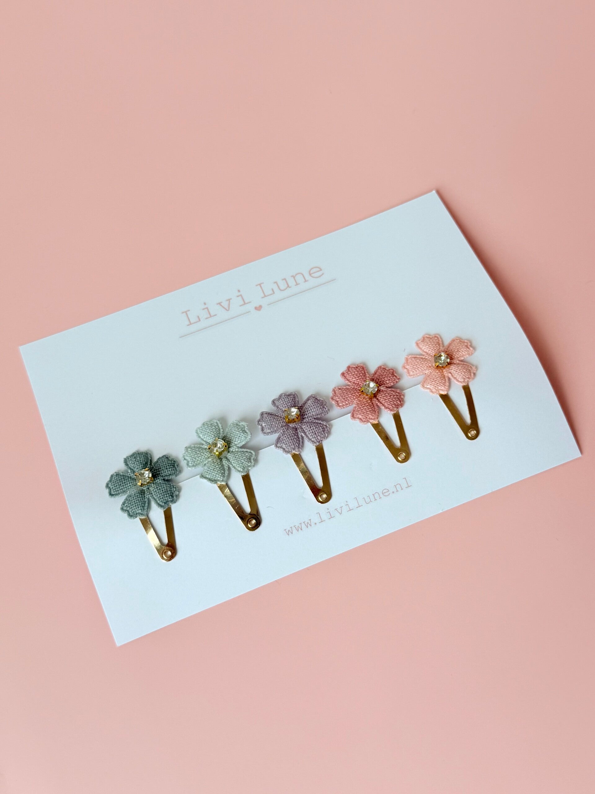 Set van gekleurde bloemen