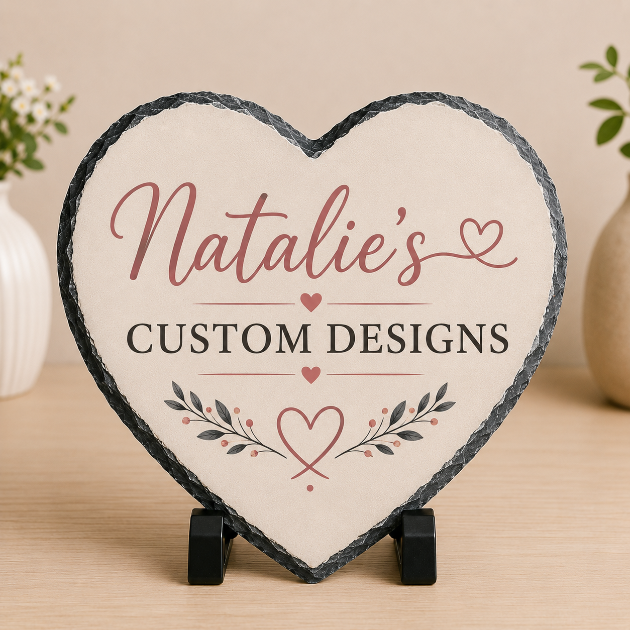 Large Heart Slate - 20x25 cm