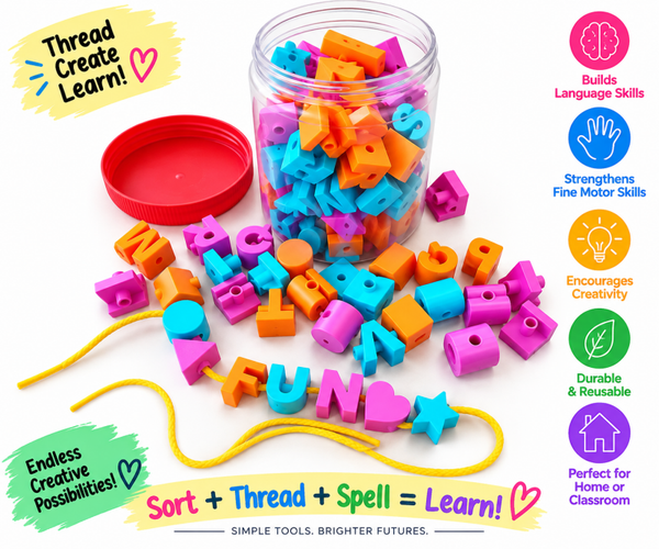 Letter & Shape Lacing Set