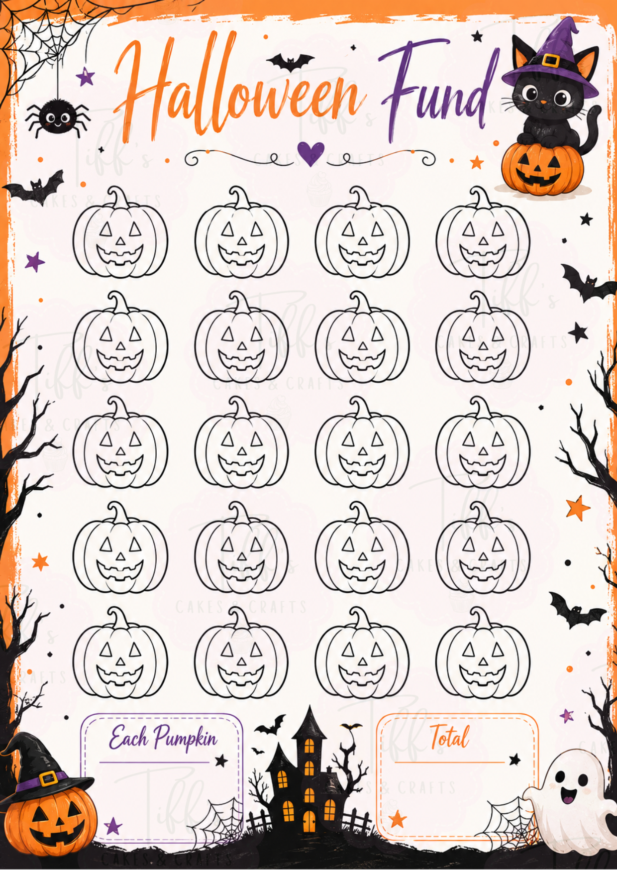 Halloween Fund Budget Tracker - *DIGITAL DOWNLOAD*