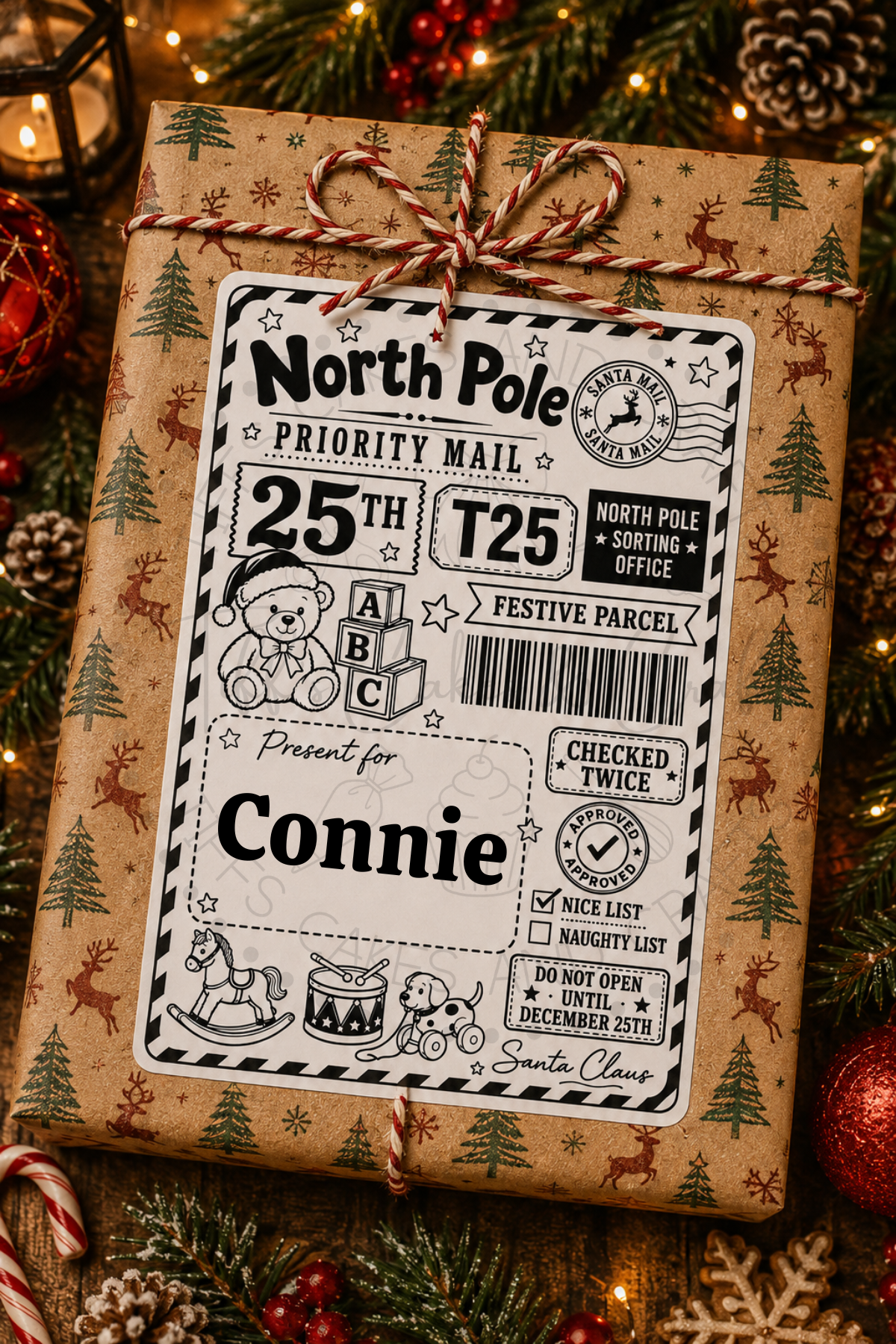 Baby/Younger Child Themed Postal Label