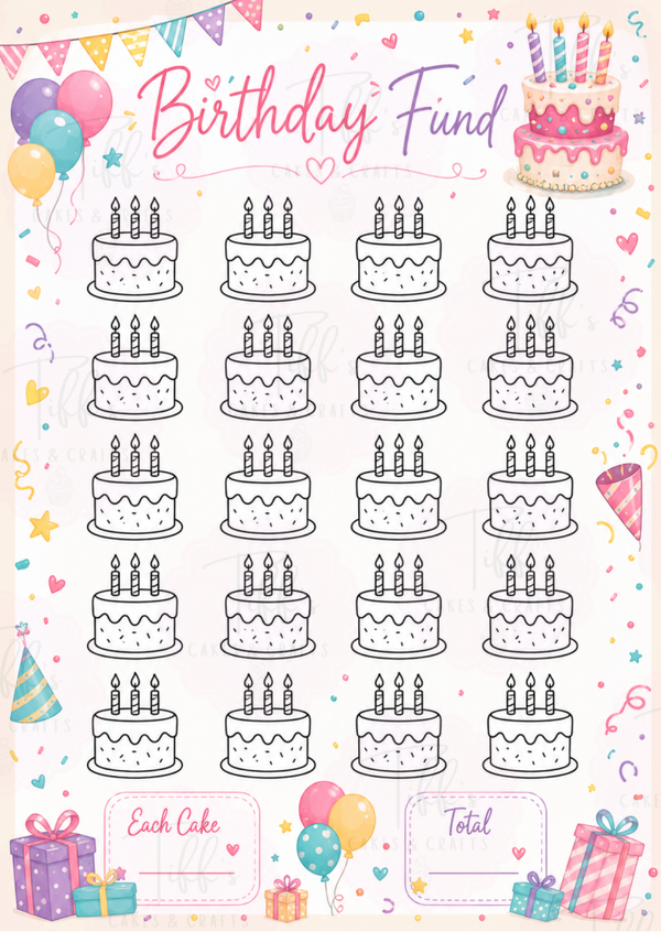 Birthday Fund Envelope Tracker *DIGITAL DOWNLOAD*