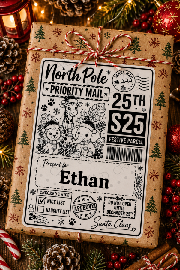 Cute Animal Postal Labels