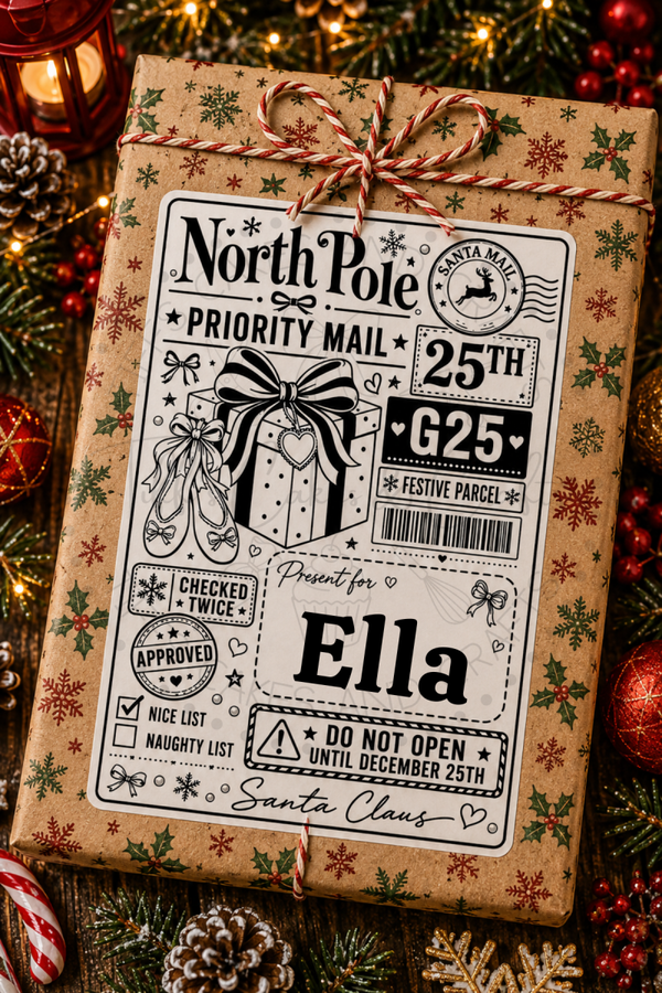 Ballet Themed Postal Labels