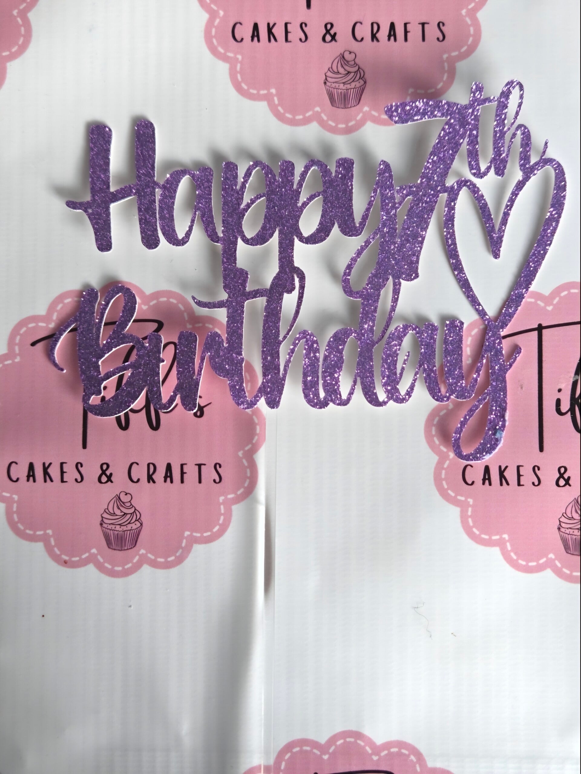 Happy birthday age & name charm