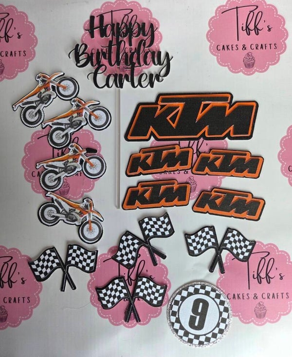 Ktm cake charm set