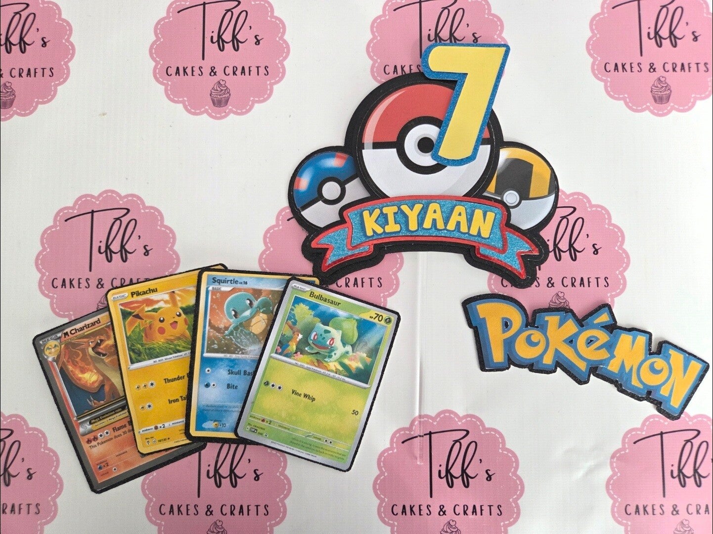 Pokemon cake charm set