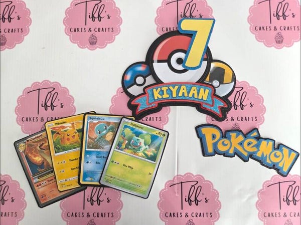 Pokemon cake charm set