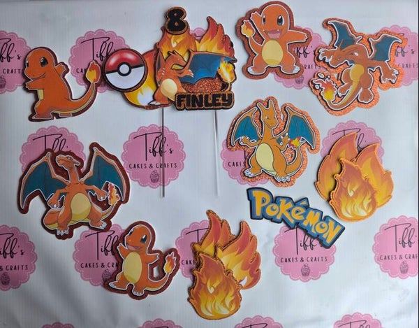 Pokemon cake charm set - set character