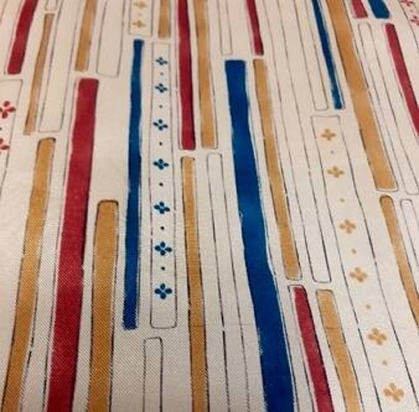 Coupon rayures imprimé à la main à partir 50x36cm