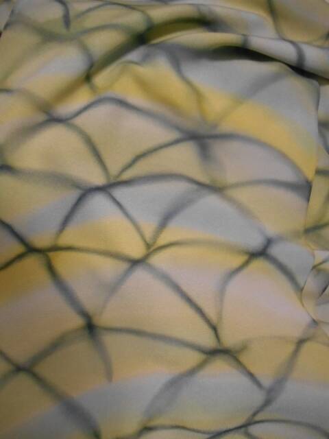 Soie douce jaune foncé et gris 160x37cm vêtements