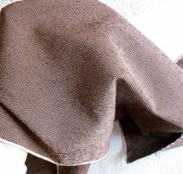 Soie ancienne provenant d'un bain de boue 40cm à 160x36cm