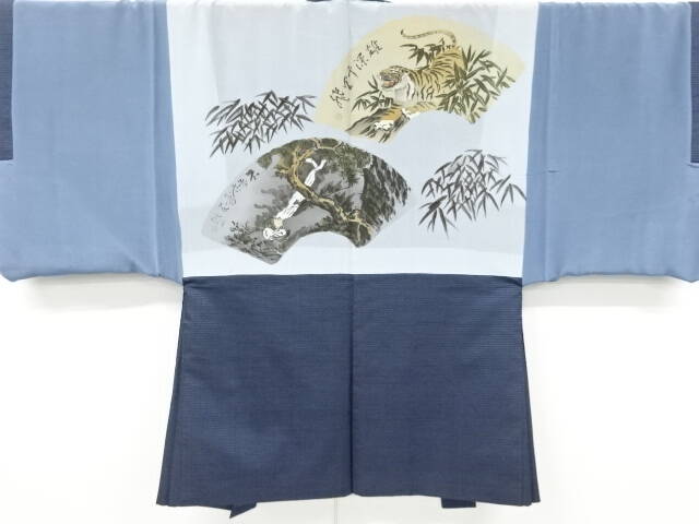 Tsumugi haori ancien Tigre signé non utilisé