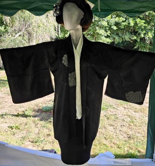 Haori en soie naturelle teint à la main