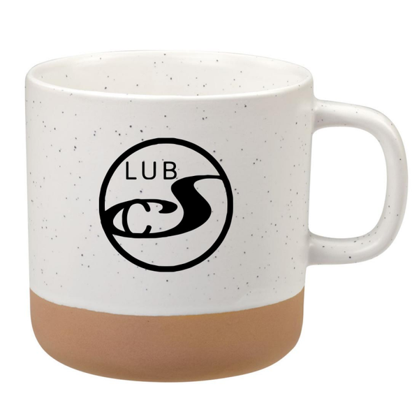 Mug à café personnalisé en céramique bicolore