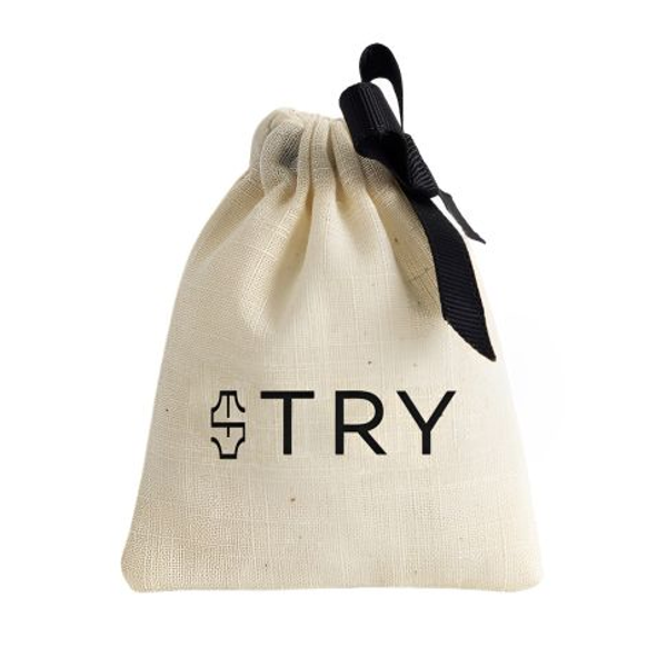 Sac cadeau en coton à cordon pour bijoux personnalisés