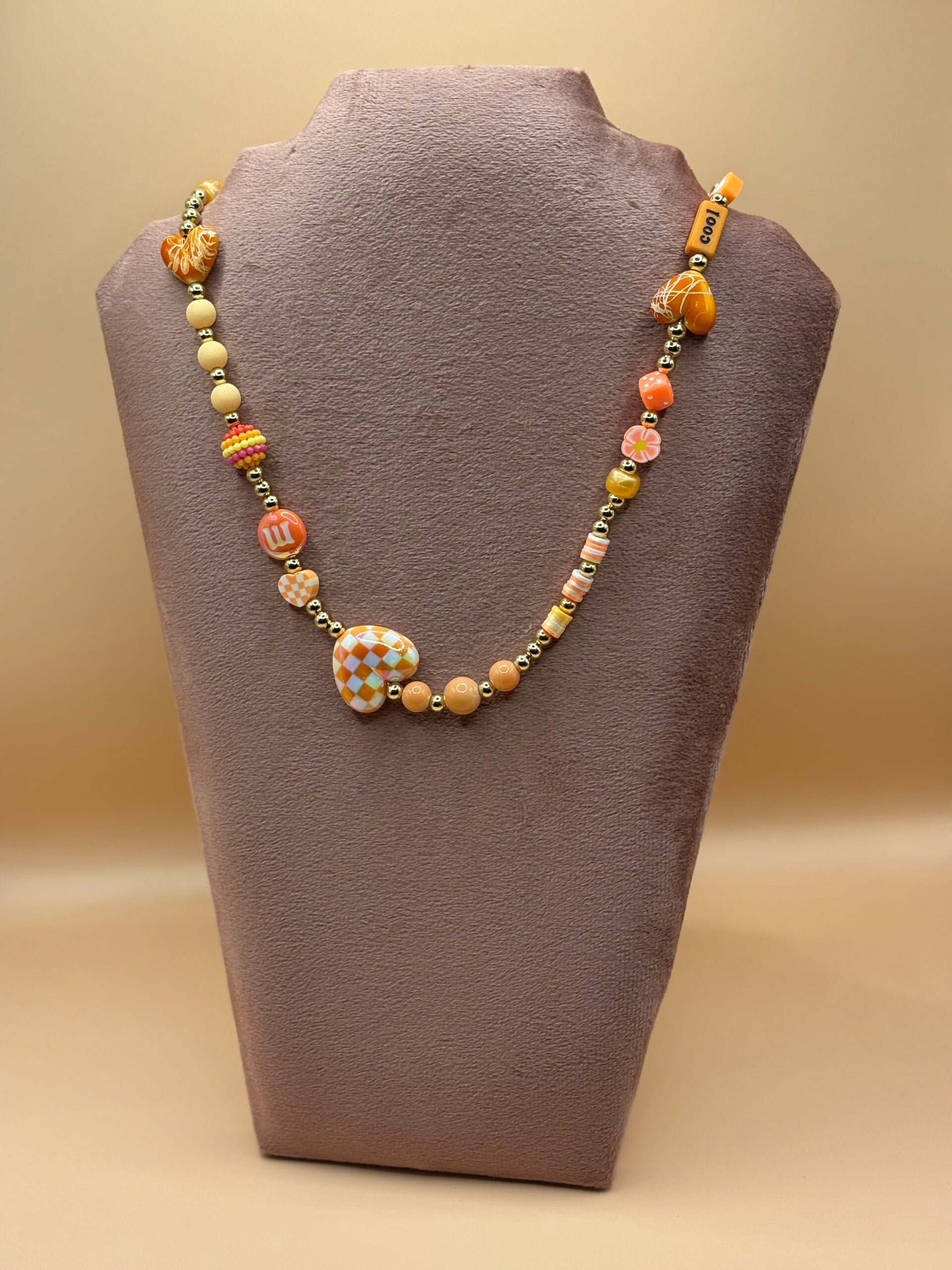 Necklace Cool orange collection