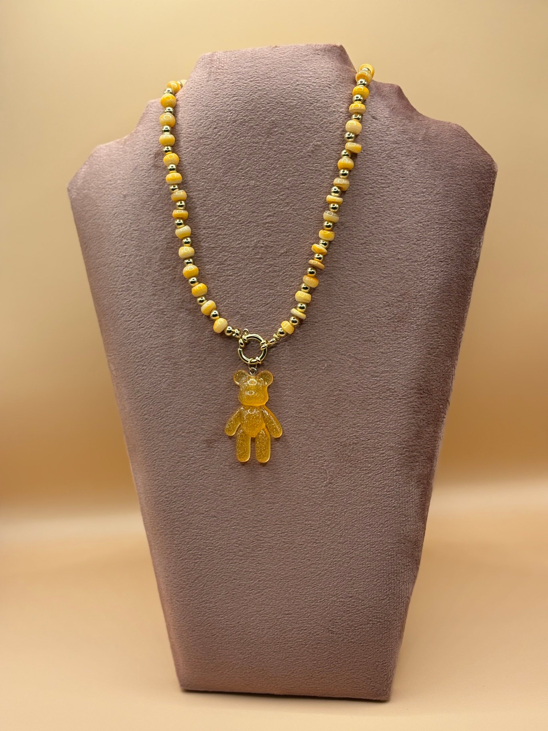 Necklace Bear orange collection