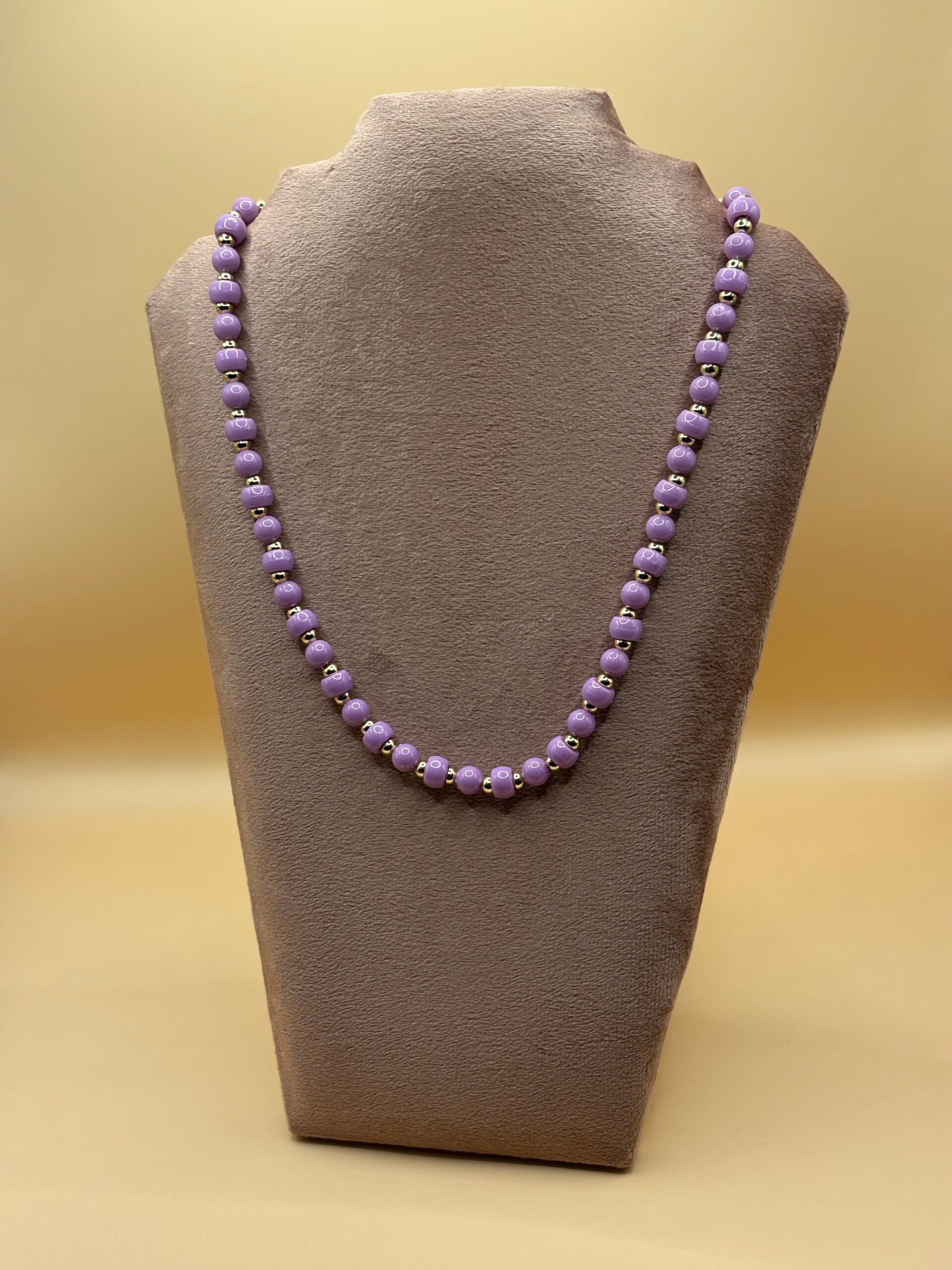 Necklace bead purple collection