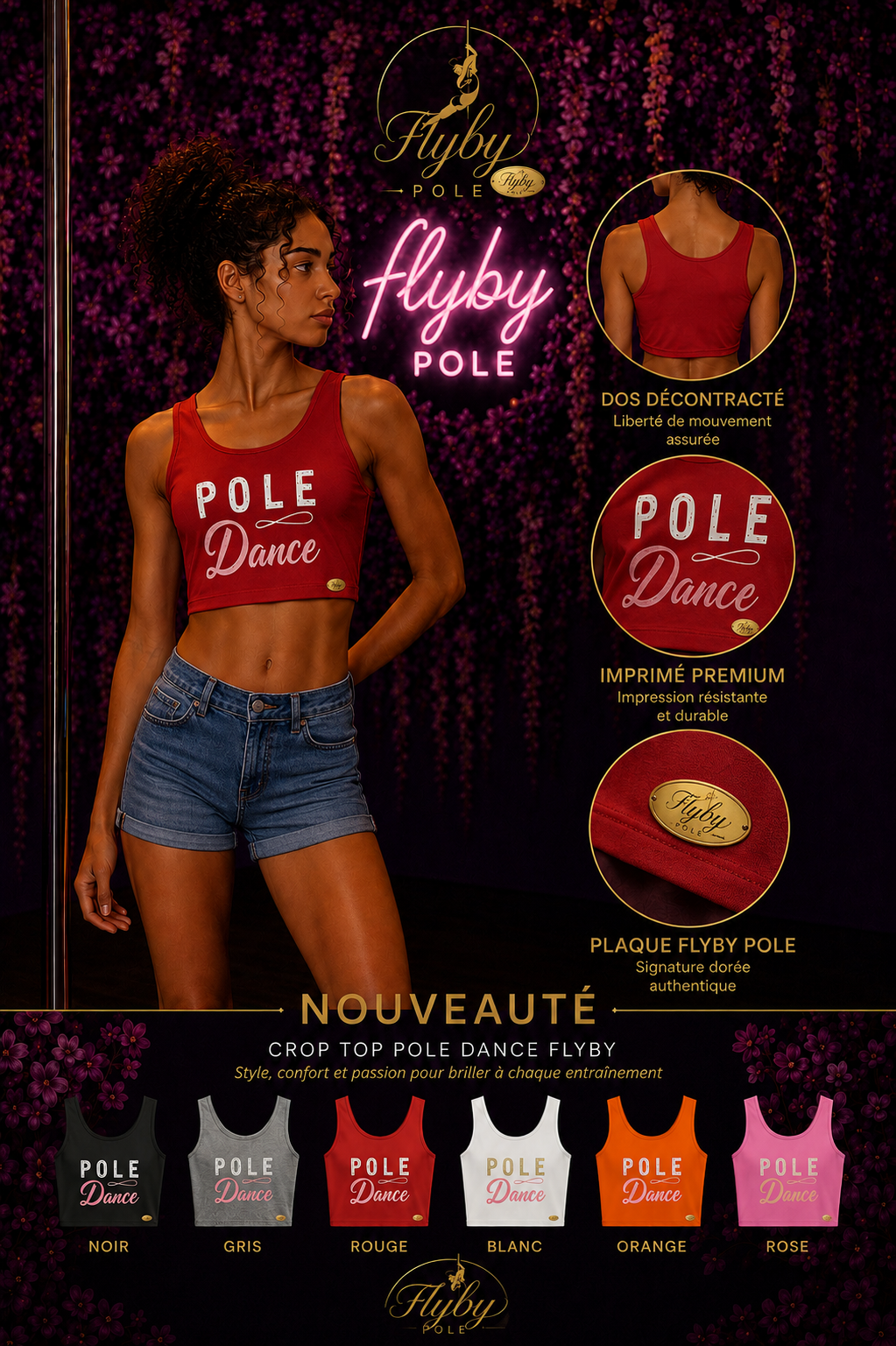 Crop top bretelles