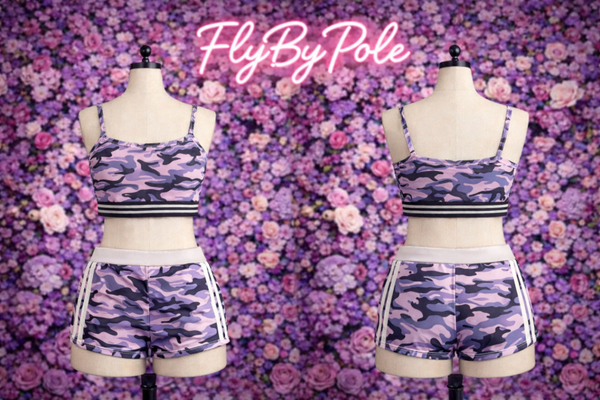 Ensemble camouflage violet