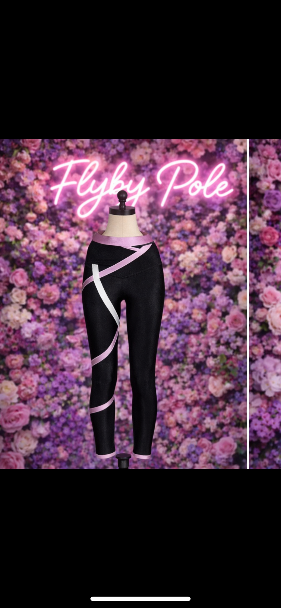 Legging noir et violet