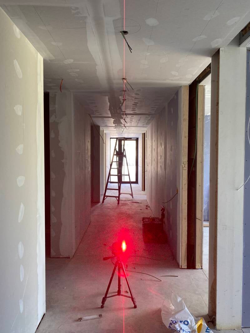 Pose de spots au laser - Wadelincourt