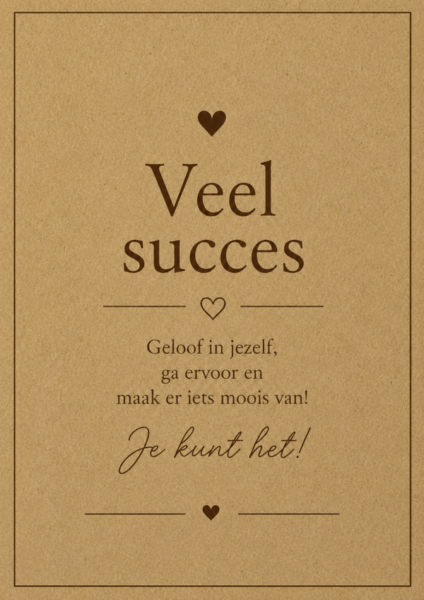 Veel succes