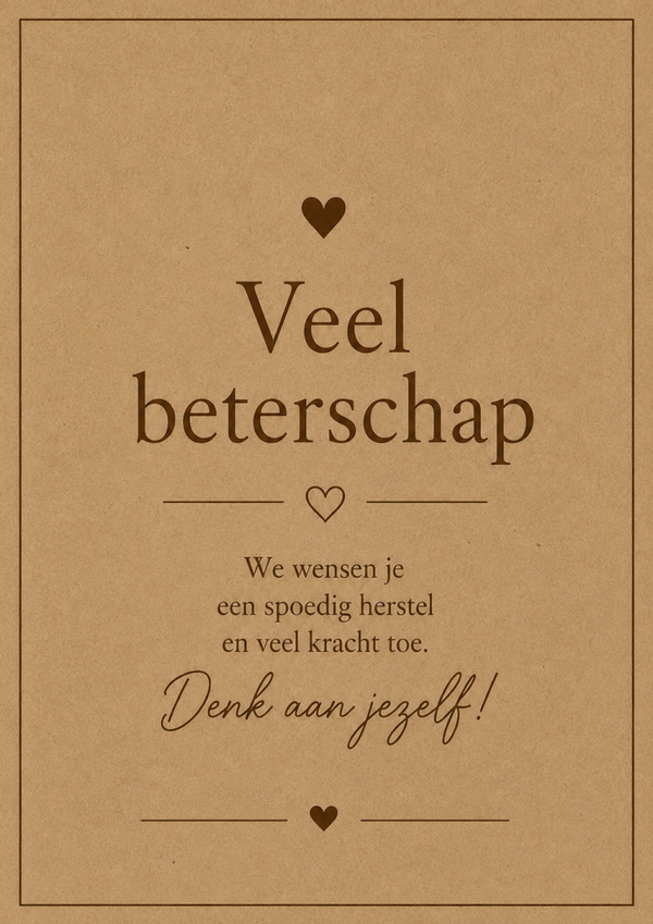 Veel beterschap