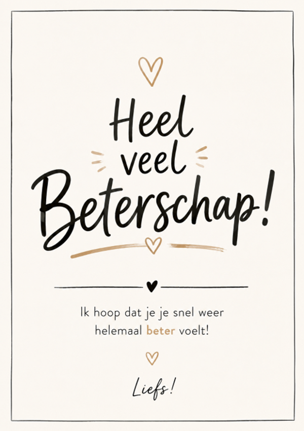 Kaart 1 - Heel veel beterschap