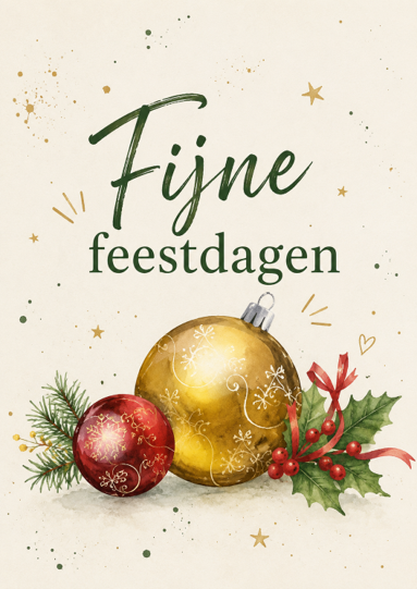 Kaart 4 - Fijne Feestdagen
