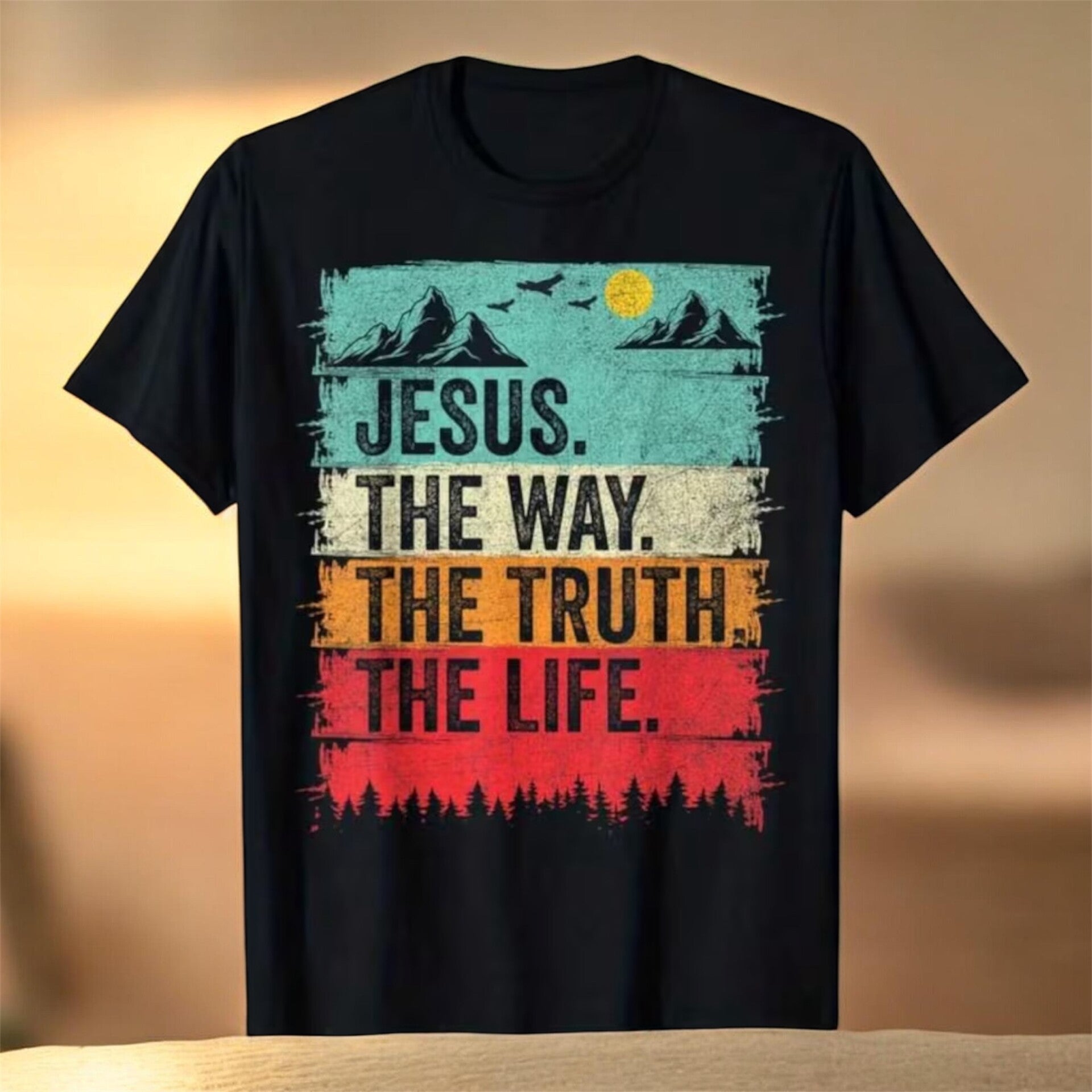 Men’s T-Shirt – “Jesus. The Way. The Truth. The Life.”