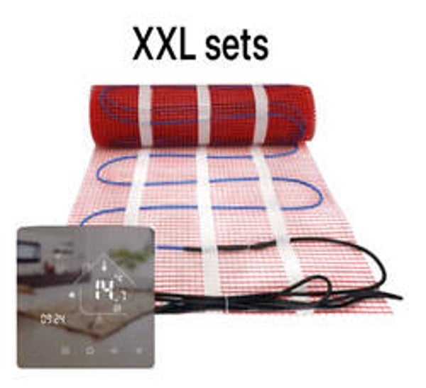 Elektrische vloerverwarming set 24m2 150 watt.