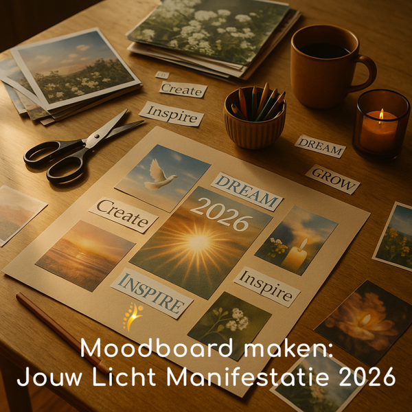 Moodboard maken: ‘Jouw Licht Manifestatie 2026’