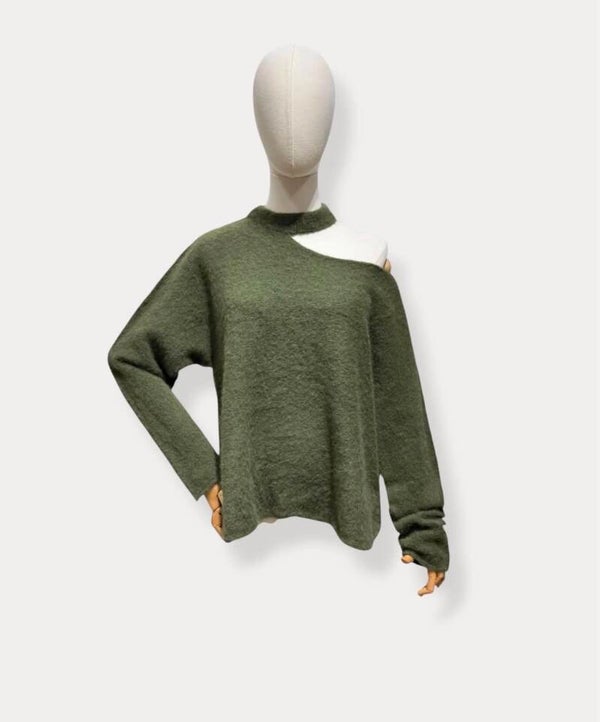Jolien - long sleeve - kaki