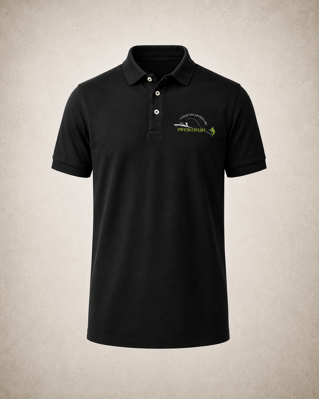 Swordfish Polo Zwart