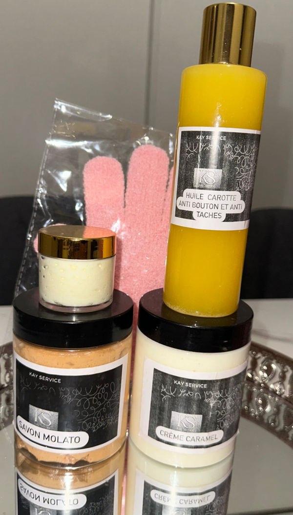 Kit Teint Marron Caramel  + éclat  Format L