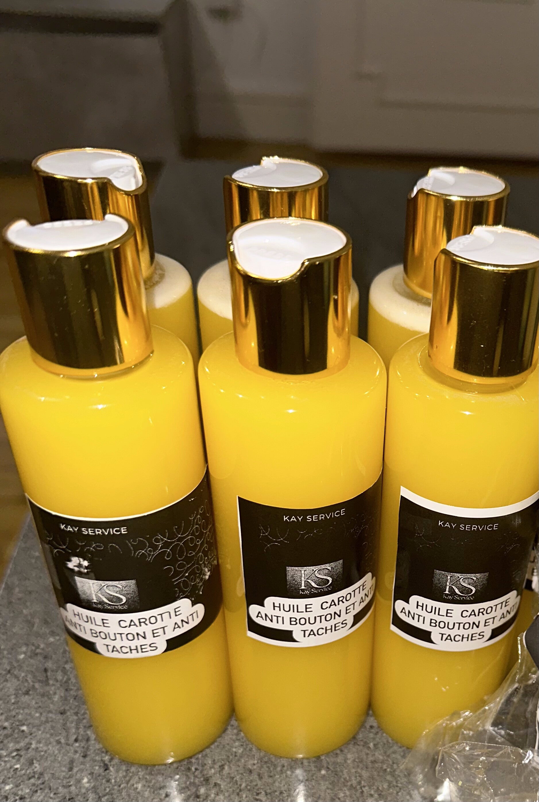 Huile carotte Anti boutons + éclat