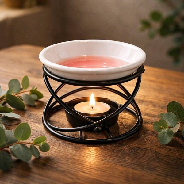 assiette grande - blanc-noir