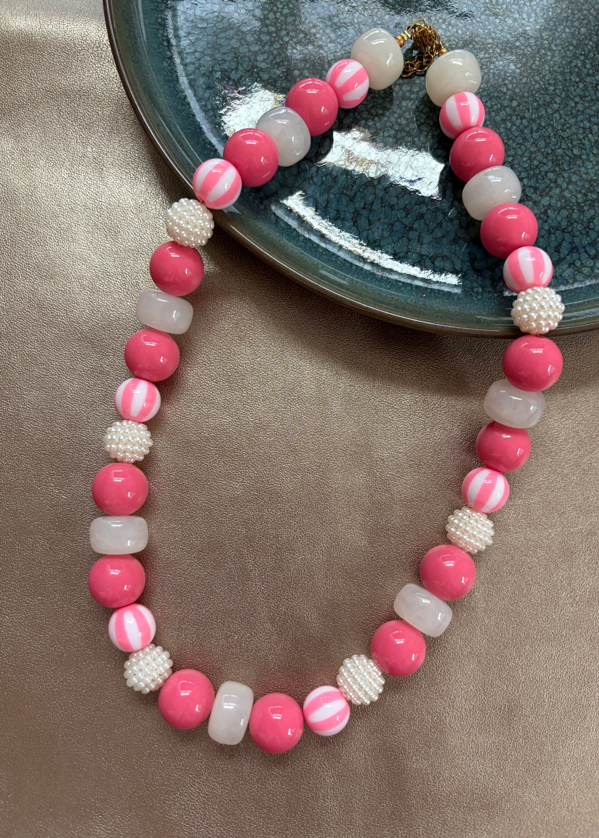 Bloom Crush Ketting - Stripes Roze