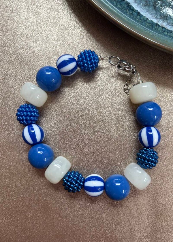 Bloom Crush Armband - Stripes Blauw