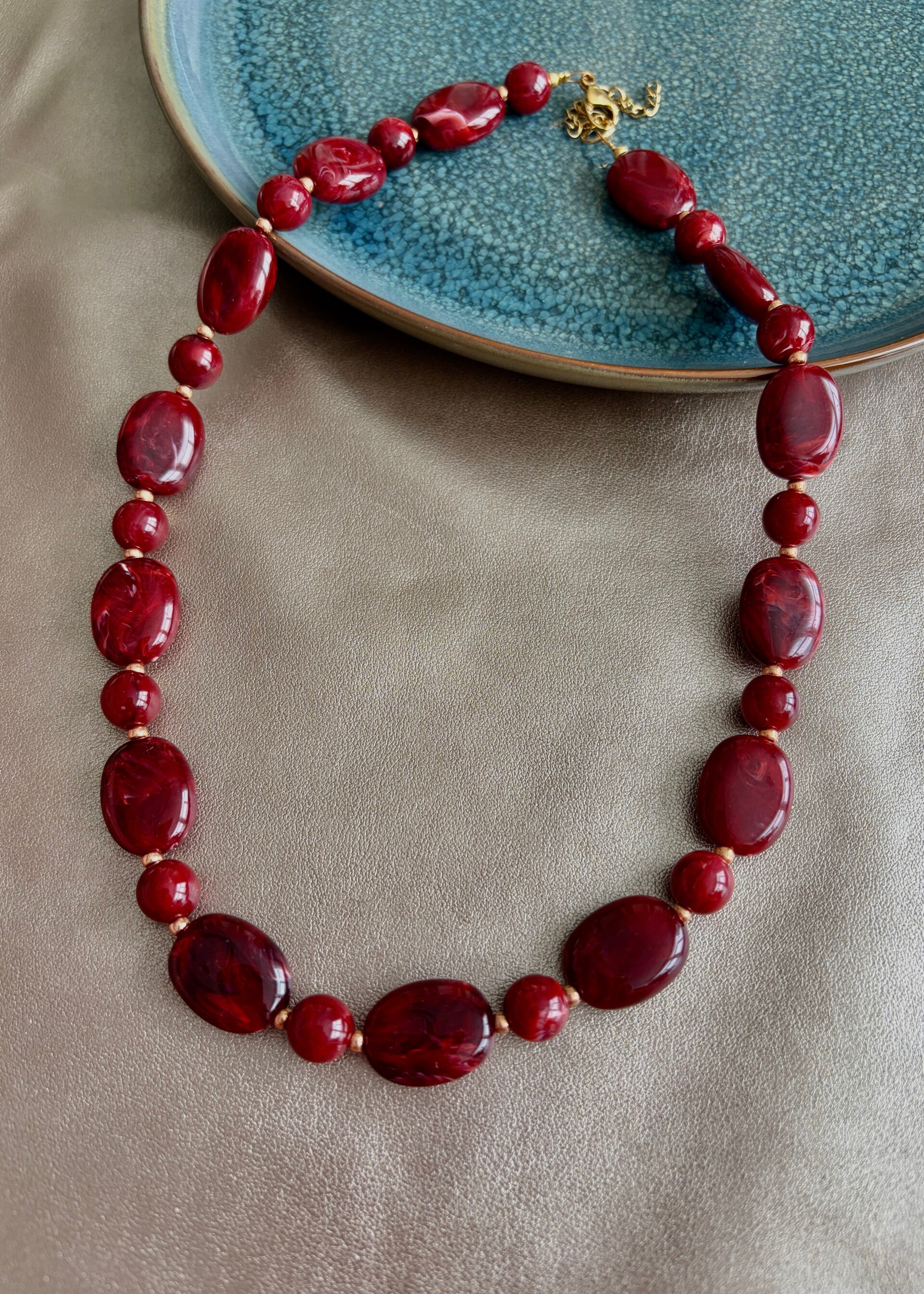 Autumn Glow - ketting Sienna Rood