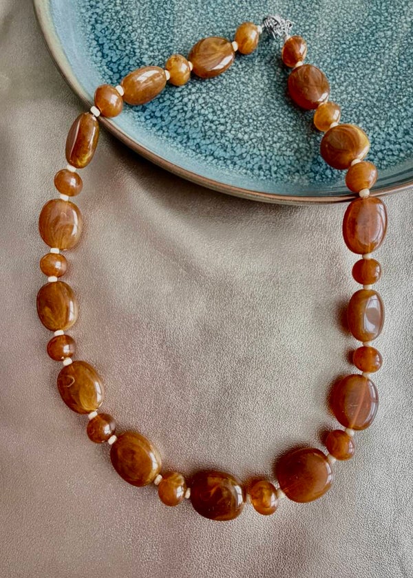 Autumn Glow - ketting Sienna Bruin